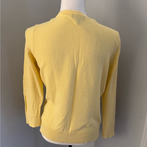 The Limited cardigan sweater yellow Size M button up Butter yellow color - Picture 5 of 10